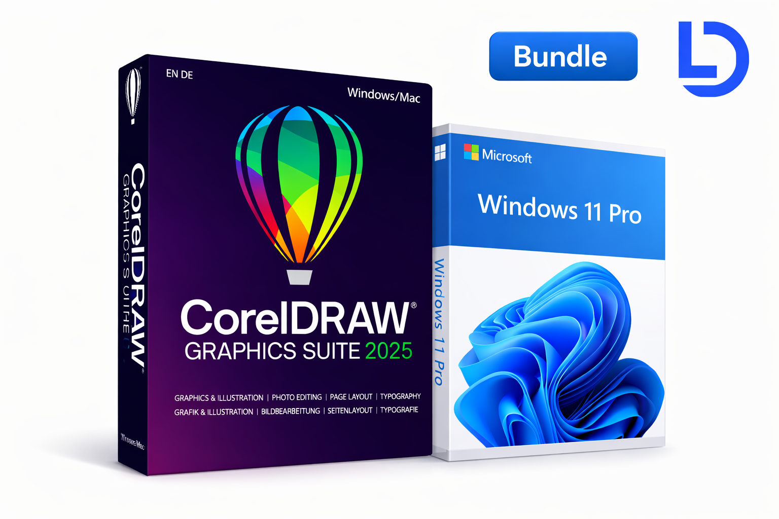 Pacchetto CorelDRAW Graphics Suite 2025 + Windows 11 Pro