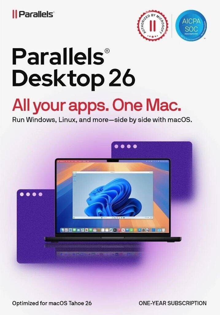 Parallels Desktop 26 Standard EDU – macOS – 1 Mac – 1 anno – Versione per scuole