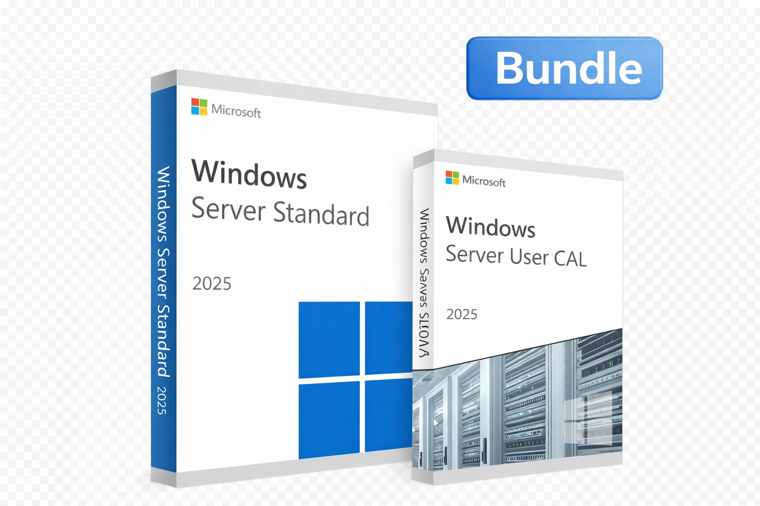 Pacchetto Microsoft Windows Server 2025 Standard + 10 licenze CAL utente 