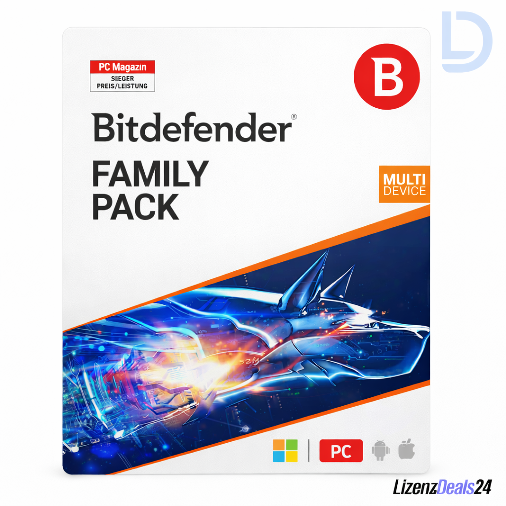 Bitdefender Family Pack 2026 | 15 dispositivi – 1 anno di validità | Protezione multidispositivo completa per tutta la famiglia